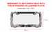 3D Chrome Dragon License Plate Frame - Fits USA Standard License Plates - Weatherproof & Corrosion Resistant