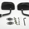 Custom GP Black Race Small Mirrors Auto/Bike F1 Type Kit Side Wing Pair RH+LH
