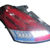 LED Tail Light Assembly For 2004-2012 Suzuki Swift Sport - Smoked Lens Fully LED
