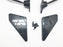 Custom GP Black Race Small Mirror Auto/Bike F1 Type Kit Side Wing Pair RH+LH