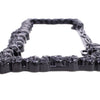 3D Custom Chrome Metal Aluminum Skull License Plate Frame USA Type Black