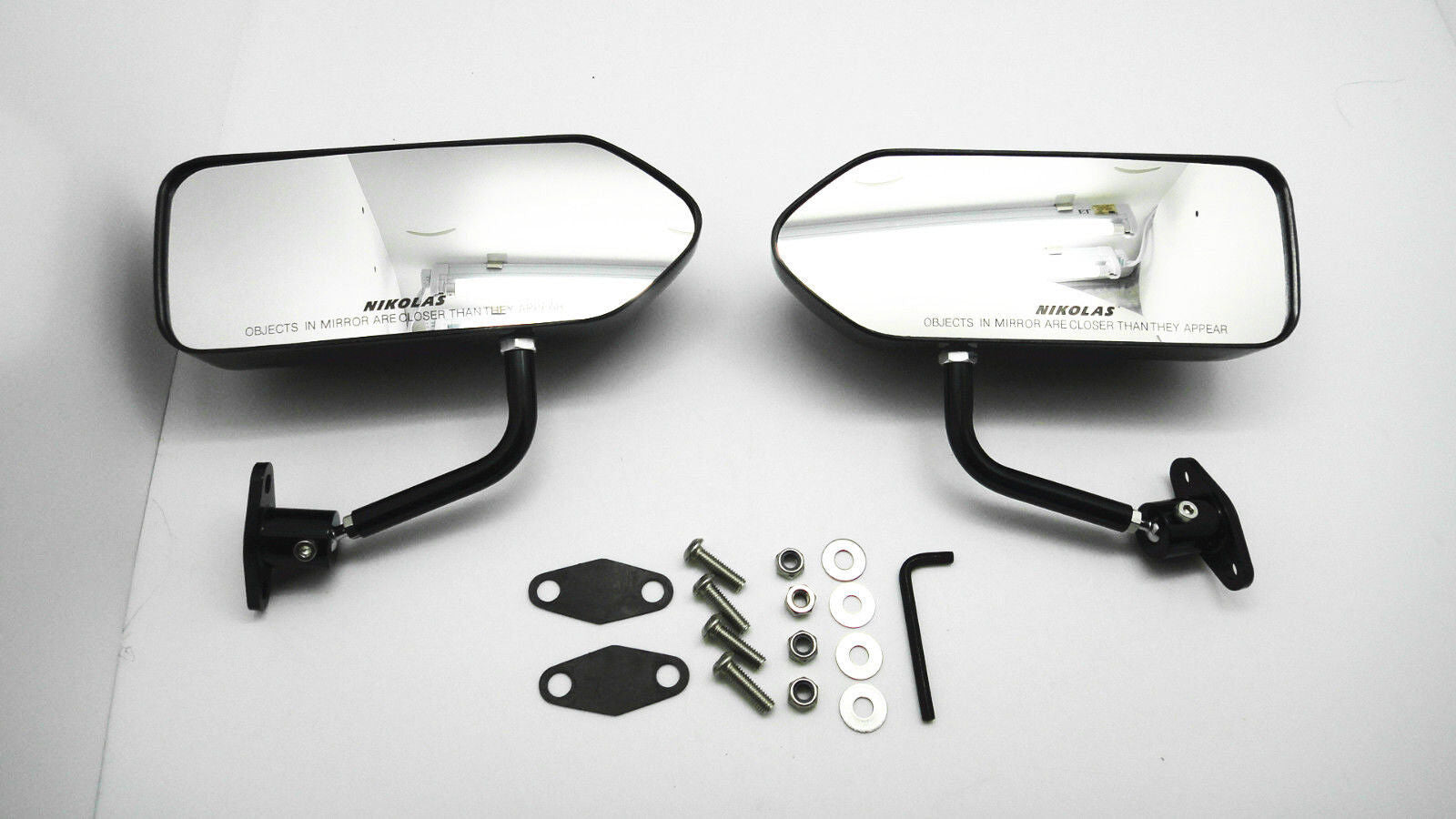 Custom GP Carbon Race Small Mirrors Auto/Bike F1 Type Kit Side Wing Pair RH+LH